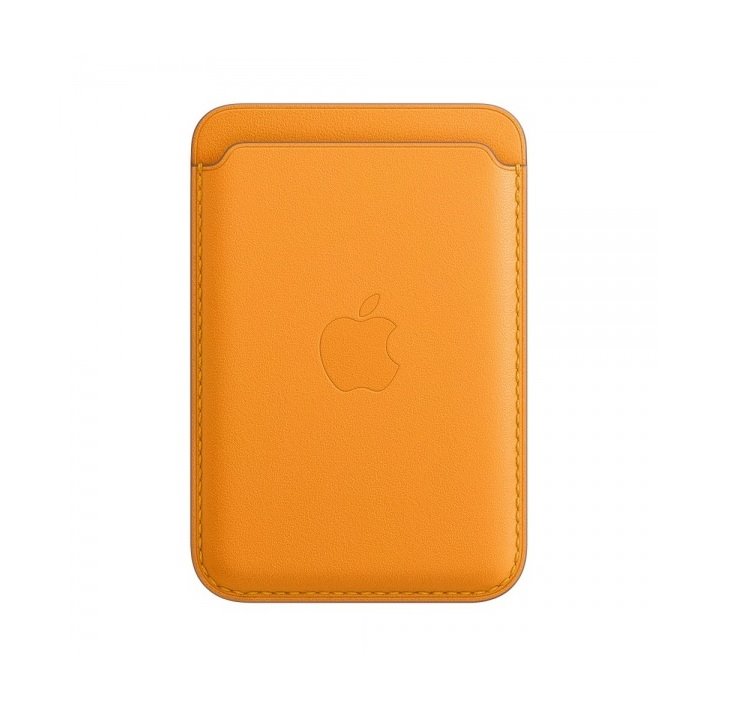 Peněženka kožená Apple MagSafe (MHLP3ZE/A) pro iPhone žlutá
