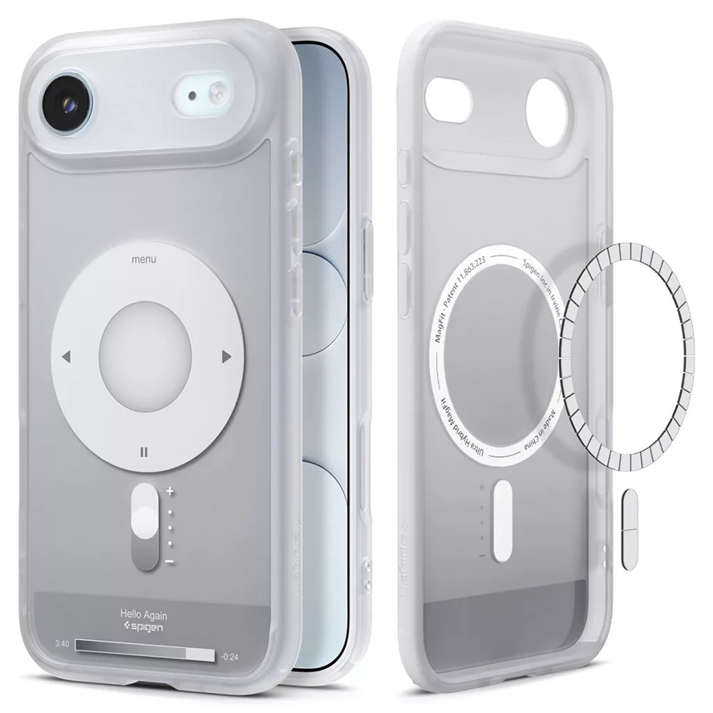 Kryt Spigen - Ultra Hybrid Classic MagSafe (ACS10322) - iPhone 17 Air - stříbrný
