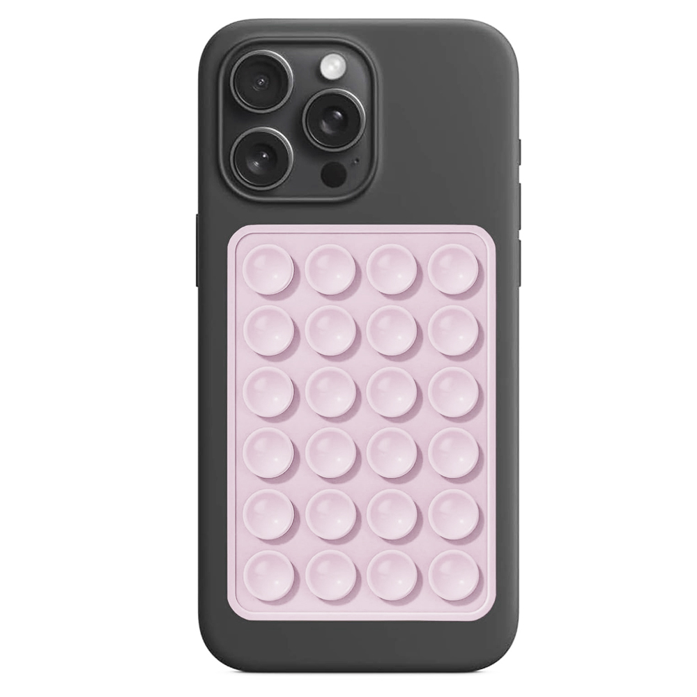 Držák na telefon Techsuit - (SL-PAD) - Suction Pad for Selfies - světle růžový