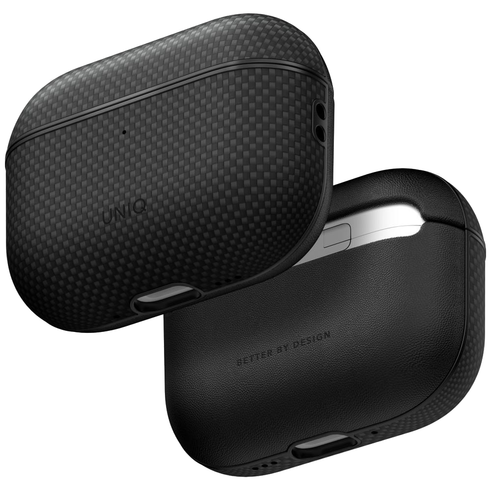 Pouzdro na sluchátka UNIQ - Keva Prime Series - AirPods Pro 3 - černé