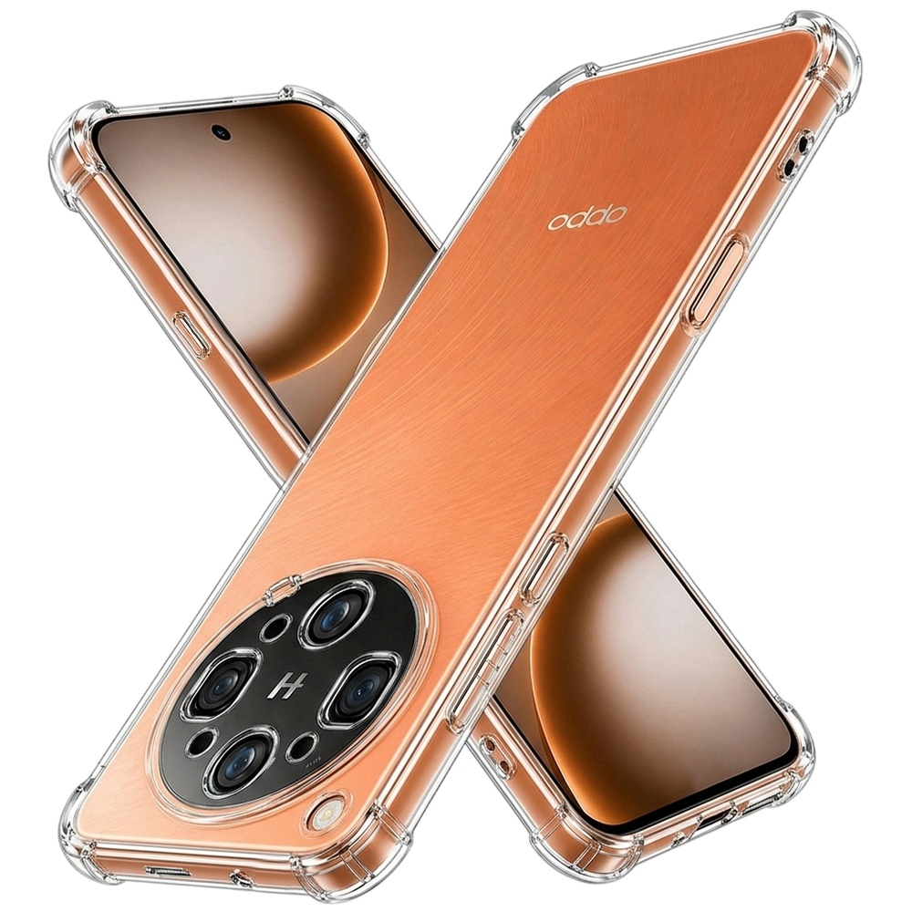 Kryt Techsuit Shockproof Clear Silicone pro Oppo Find X9 Ultra průhledný