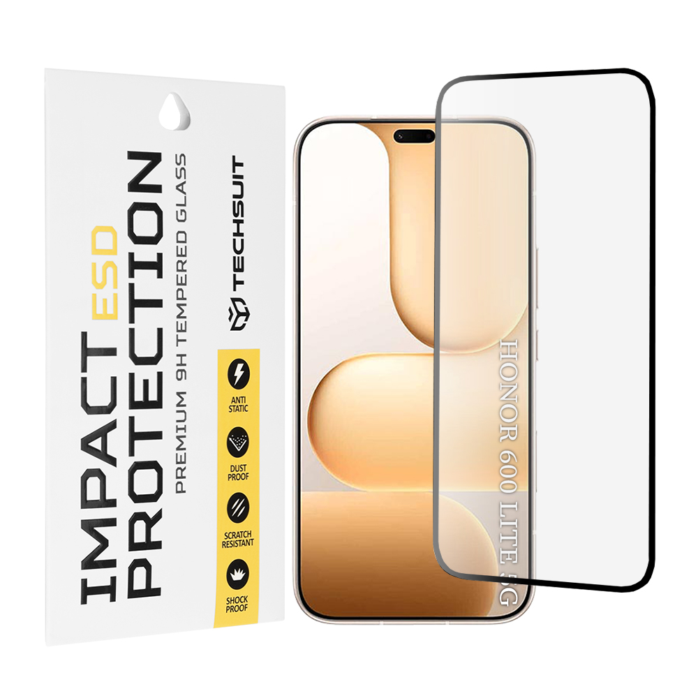 Tvrzené sklo Techsuit ESD Glass pro Honor 600 Lite černé