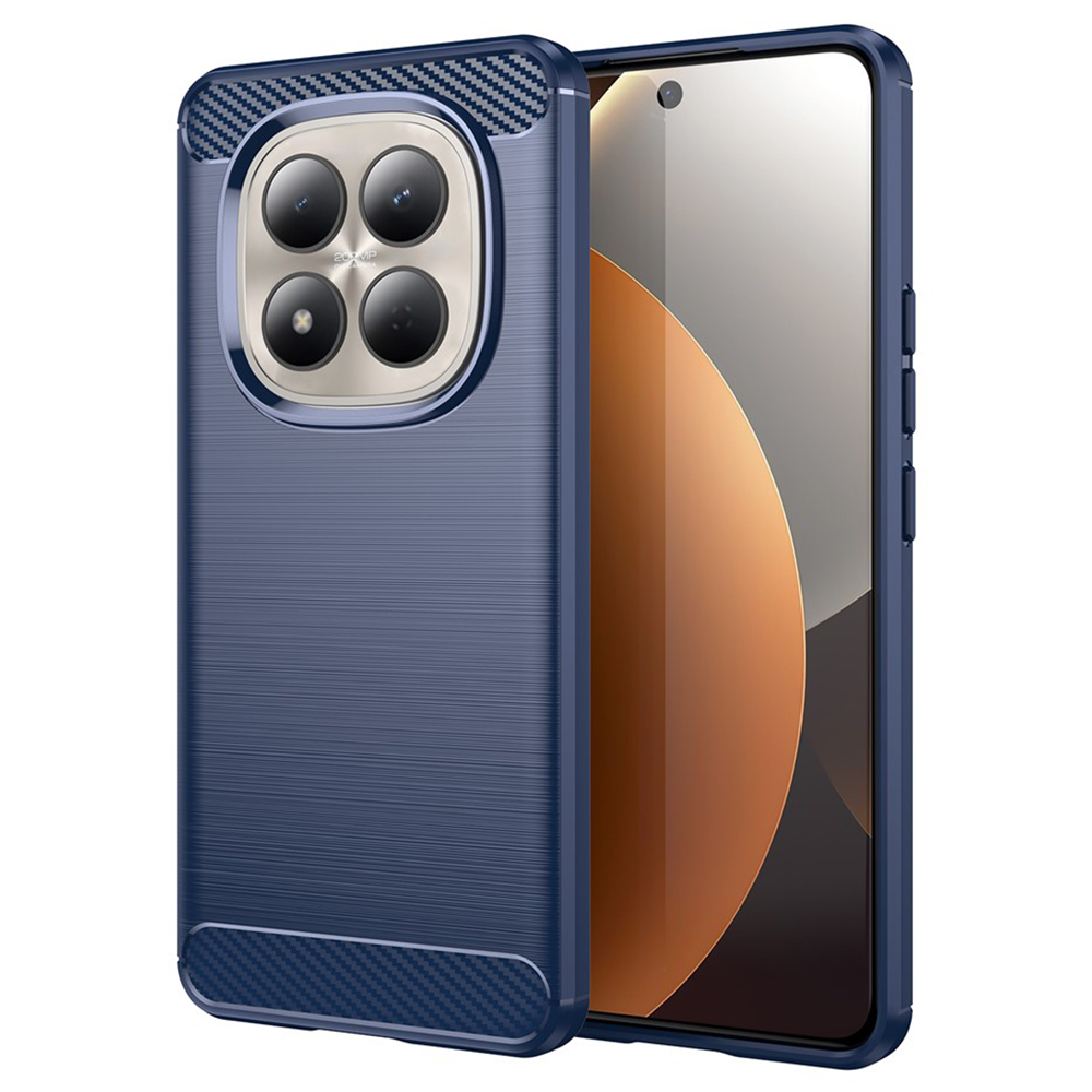 Kryt Techsuit Carbon Silicone pro Xiaomi Redmi Note 15 Pro 4G modrý