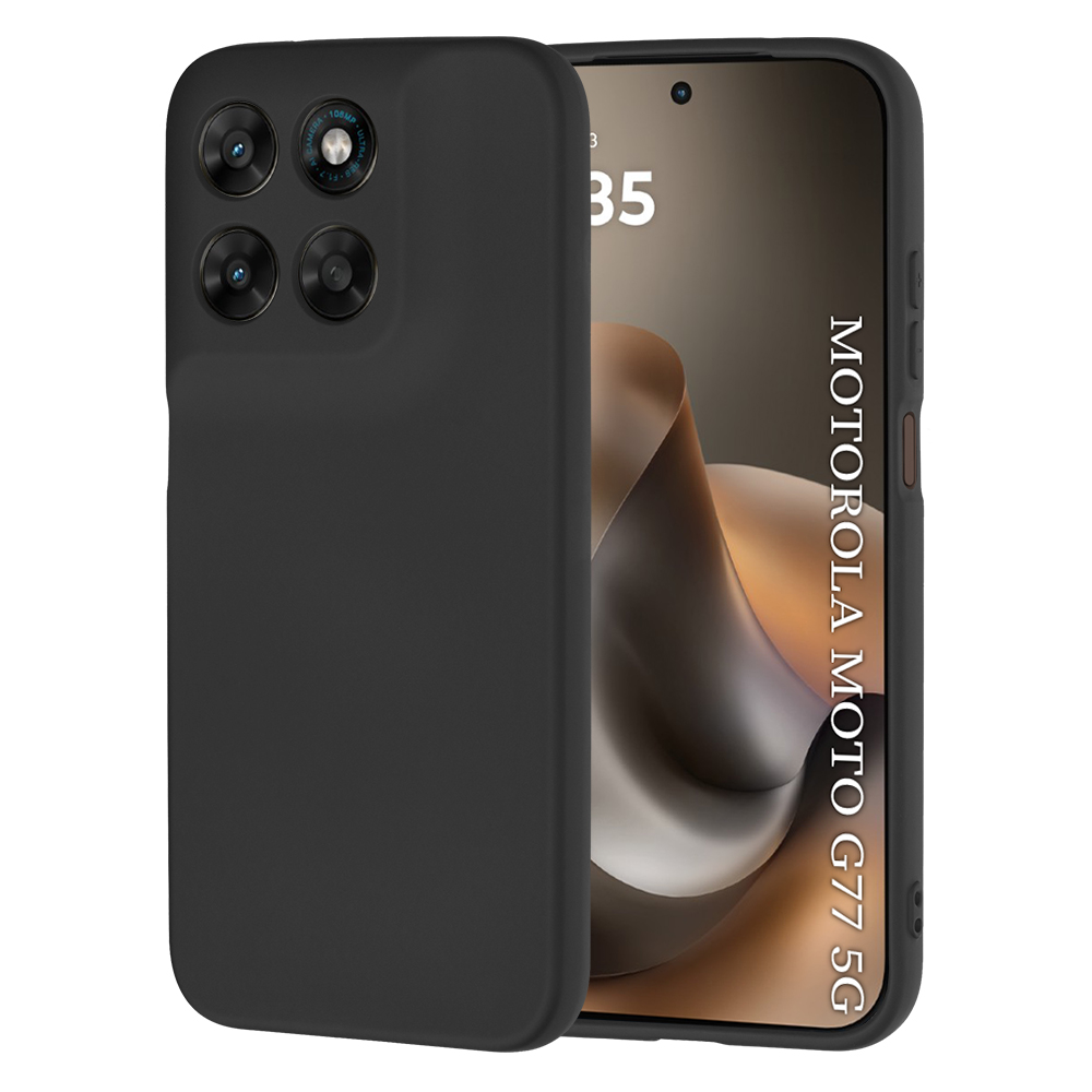 Silikonový kryt Techsuit SoftFlex pro Motorola Moto G77 a G67 černý