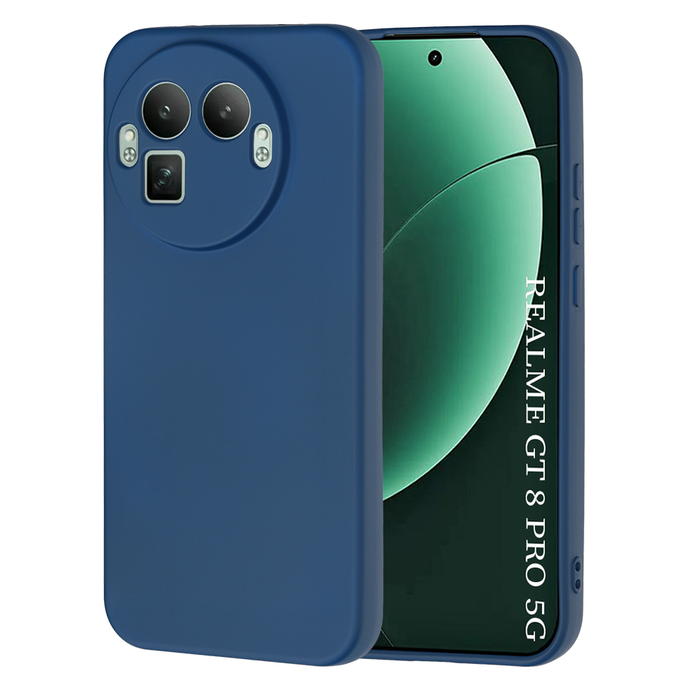 Silikonový kryt Techsuit SoftFlex pro Realme GT 8 Pro námořnicky modrý