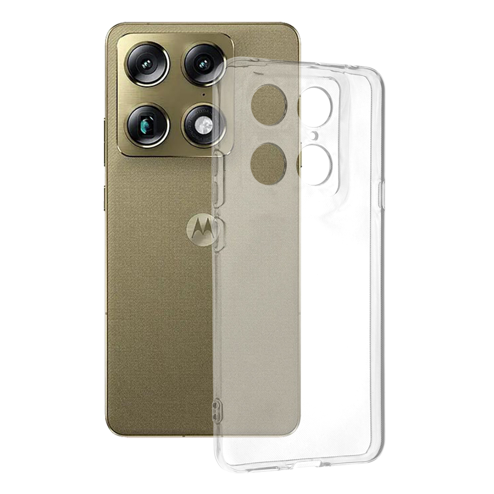Silikonový kryt Techsuit Clear Silicone pro Motorola Signature čirý