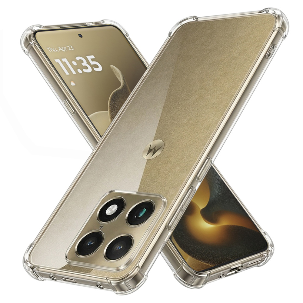 Průhledný kryt Techsuit Shockproof Clear Silicone pro Motorola Signature čirý