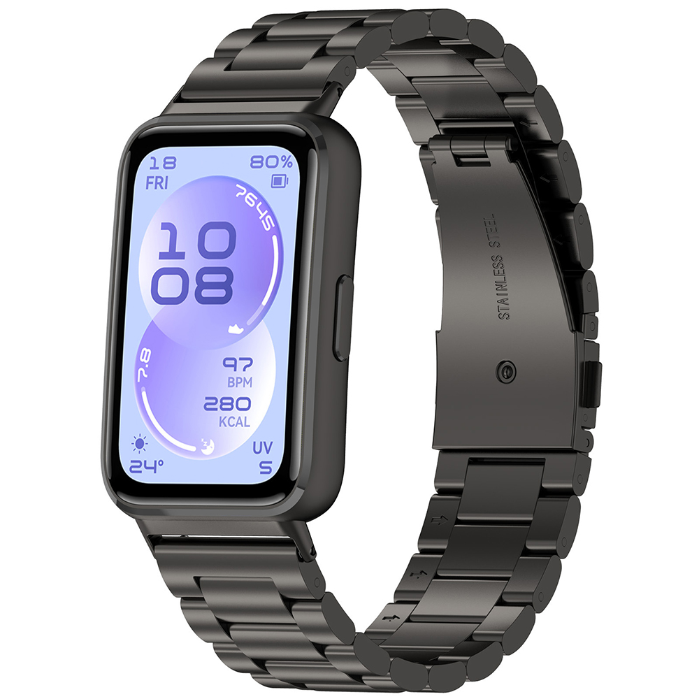 Řemínek kovový Techsuit Watchband W010 černý