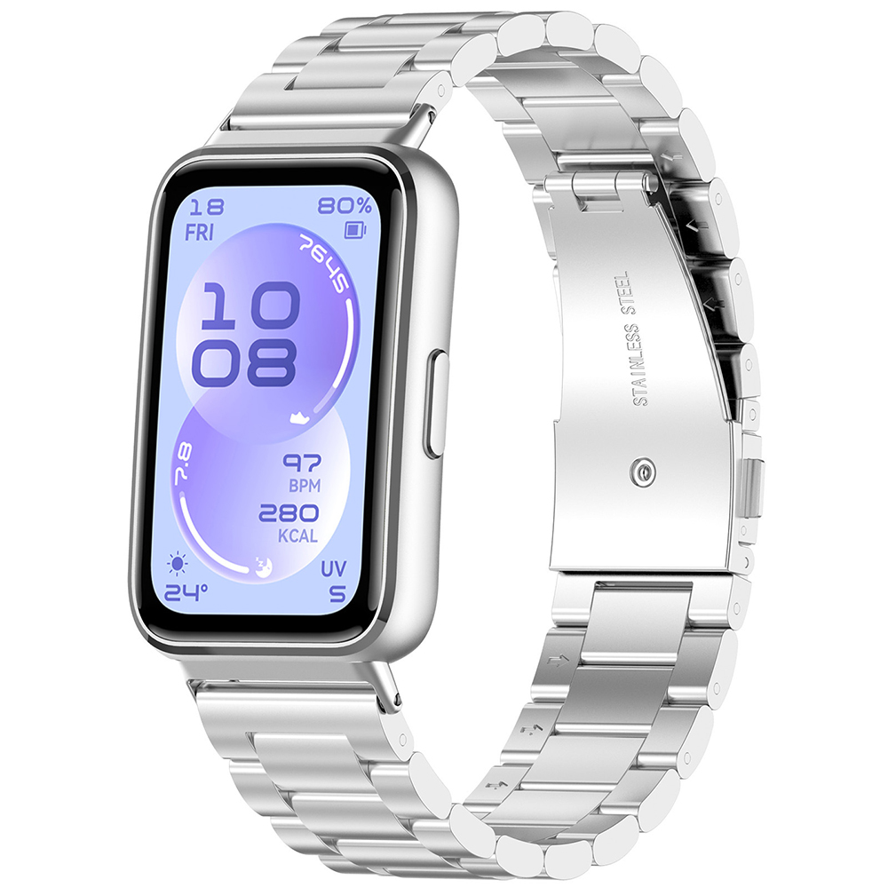 Řemínek kovový Techsuit Watchband W010 stříbrný