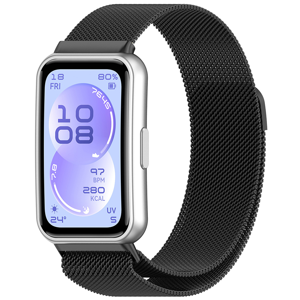 Řemínek kovový Techsuit Watchband W009 černý