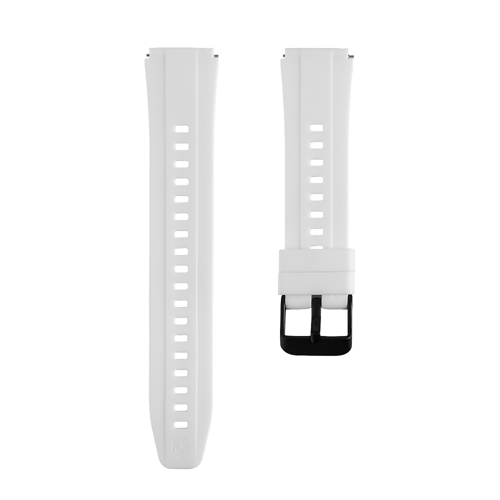 Řemínek Tactical Quick Release silikonový 18mm bílý