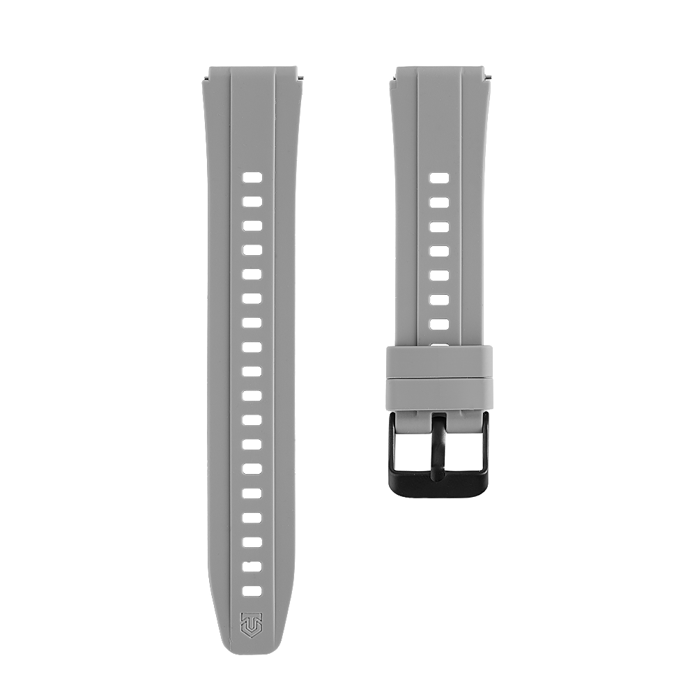 Řemínek Tactical Quick Release silikonový 18mm šedý