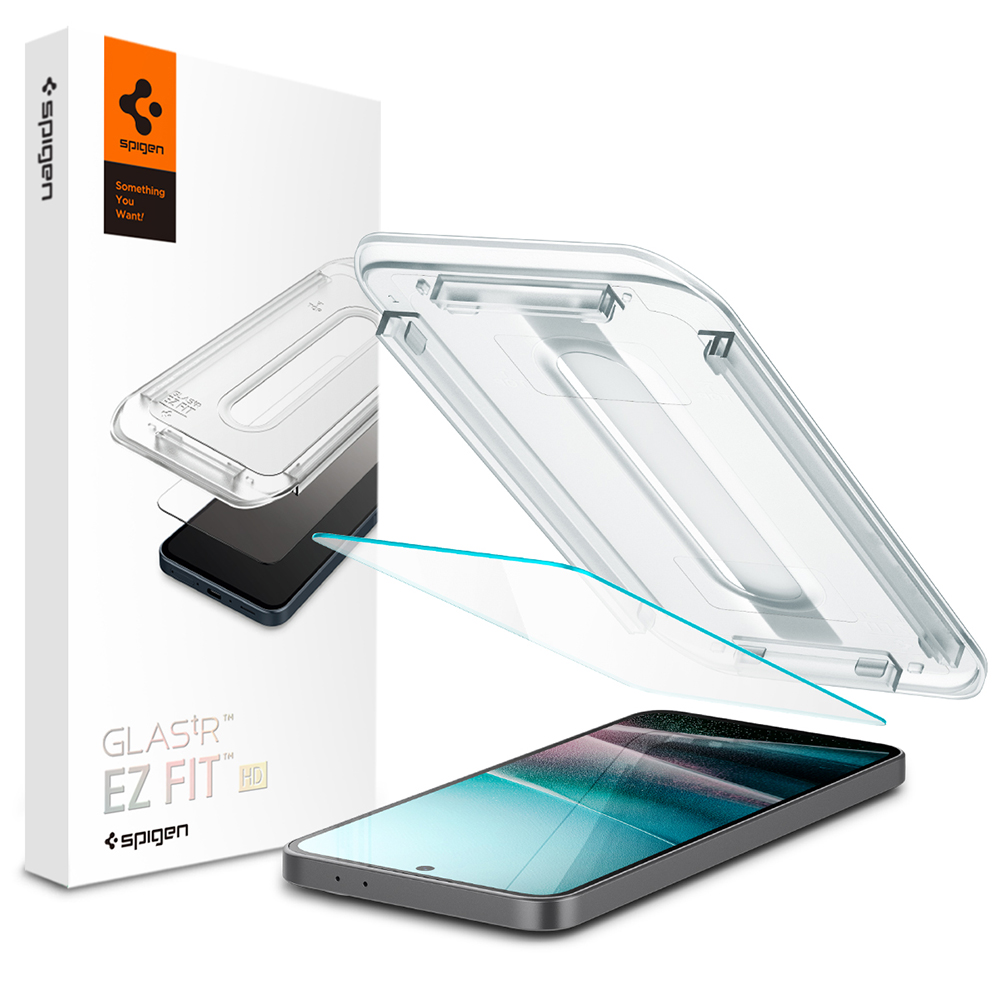 Ochranné sklo Spigen Glas.tR EZ-FIT HD pro Samsung Galaxy A36 a A37 průhledné