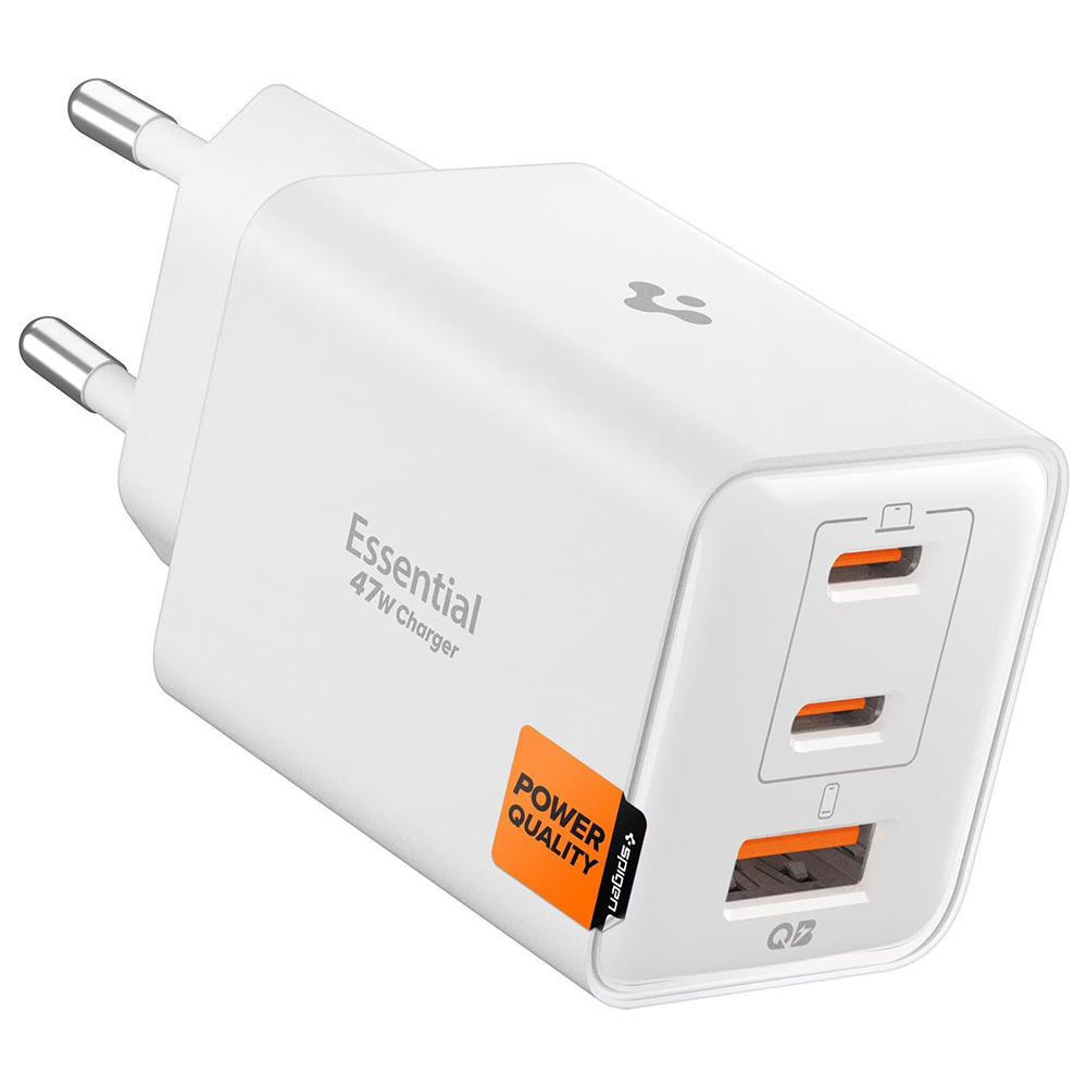 Síťová nabíječka Spigen Essential EE473EU 47W bílá