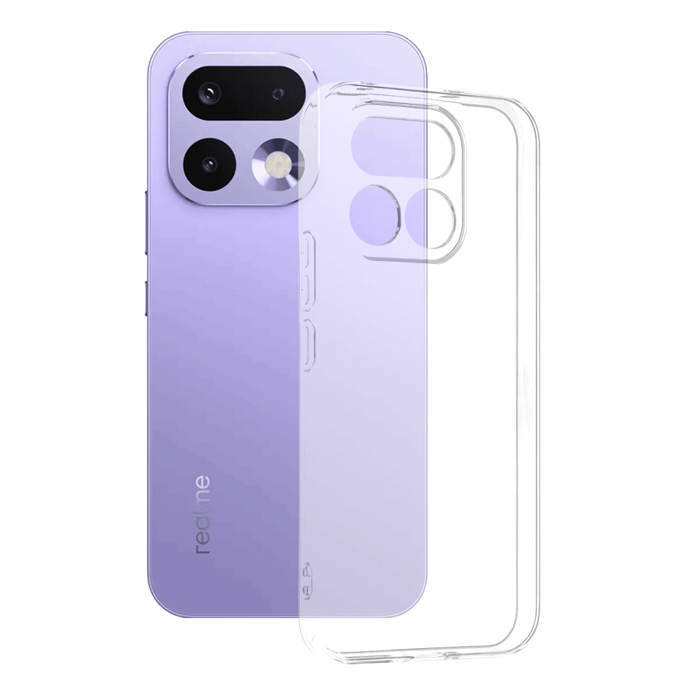 Kryt Techsuit Clear Silicone pro Realme 16 Pro průhledný