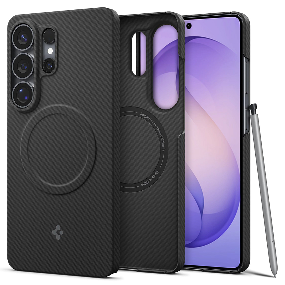 Kryt Spigen Air Skin Aramid MagFit pro Samsung Galaxy S26 Ultra černý