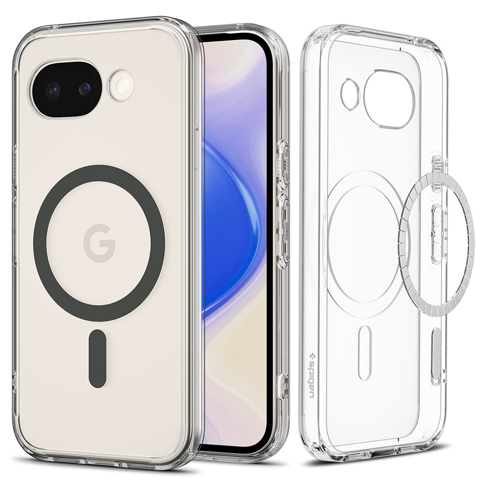 Kryt Spigen Ultra Hybrid MagSafe pro Google Pixel 10a grafitově průhledný
