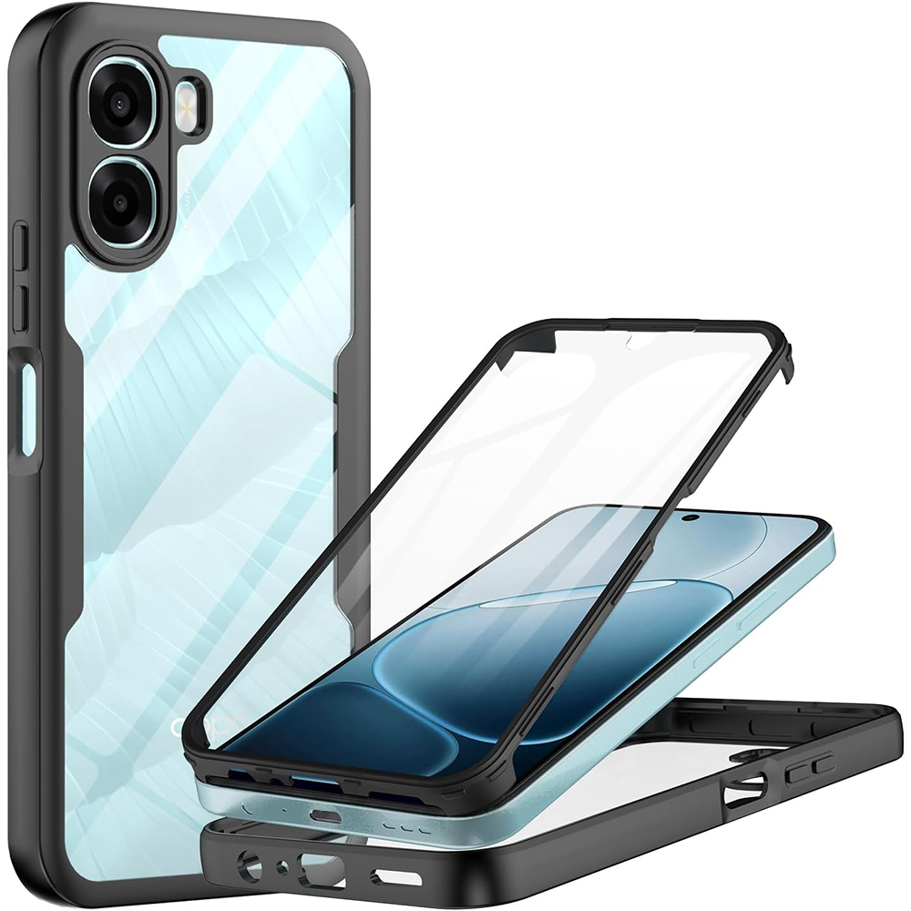 Ochranný kryt s fólií Techsuit ColorVerse 360 Series Oppo A6x a A6k černý