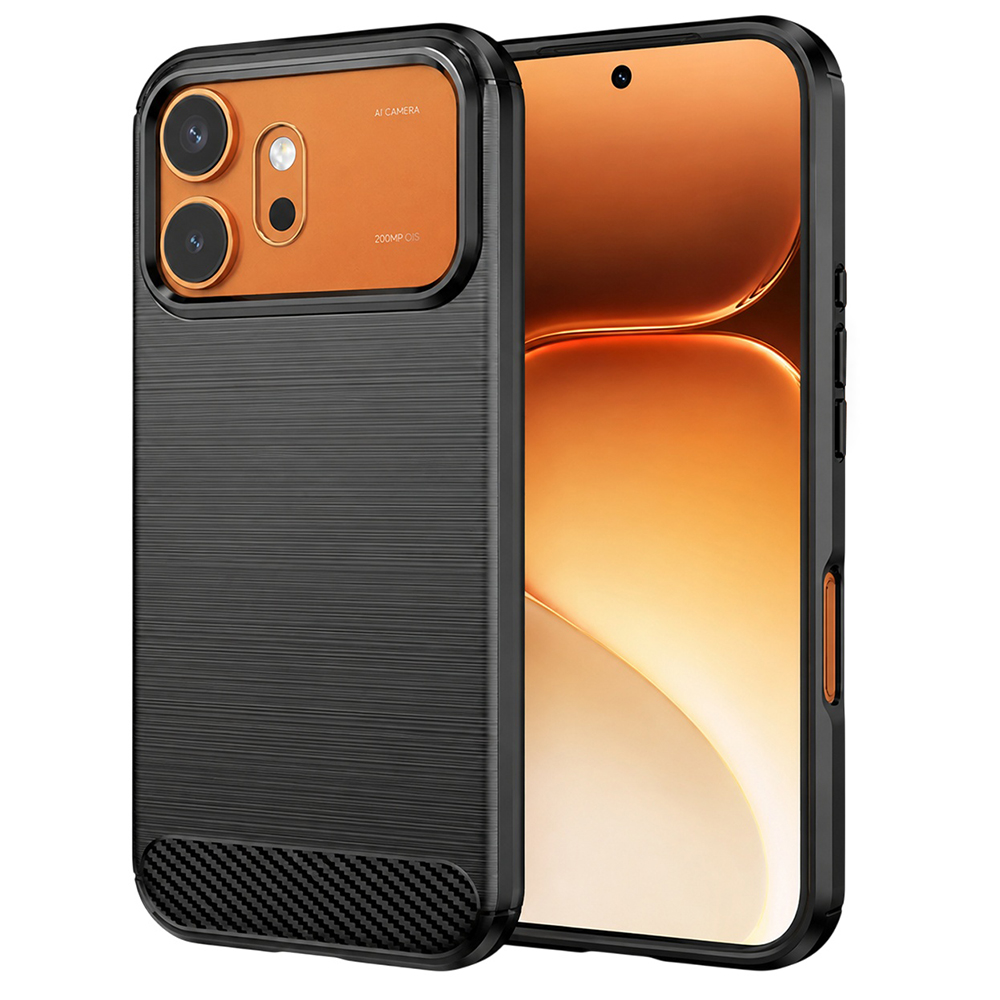 Kryt Techsuit Carbon Silicone Honor 600 a 600 Pro černý