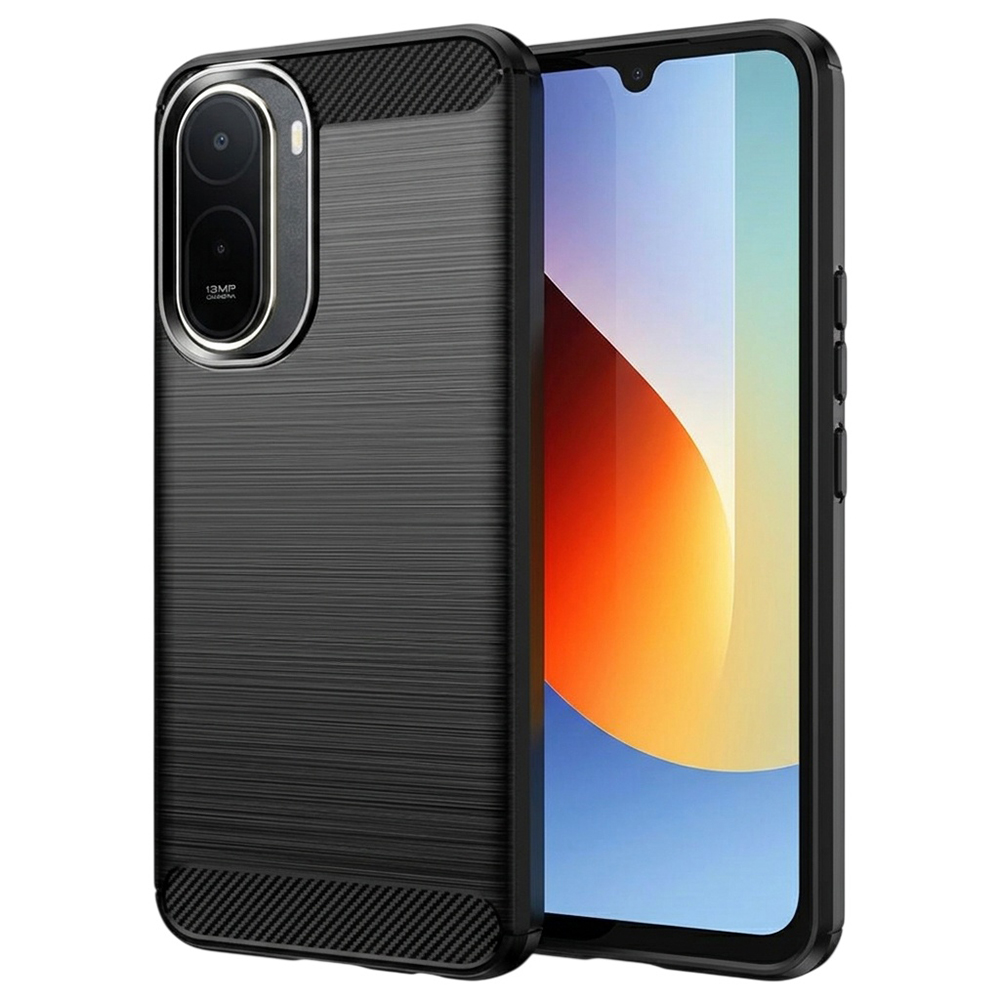 Kryt Techsuit Carbon Silicone Xiaomi Redmi A7 Pro 4G černý