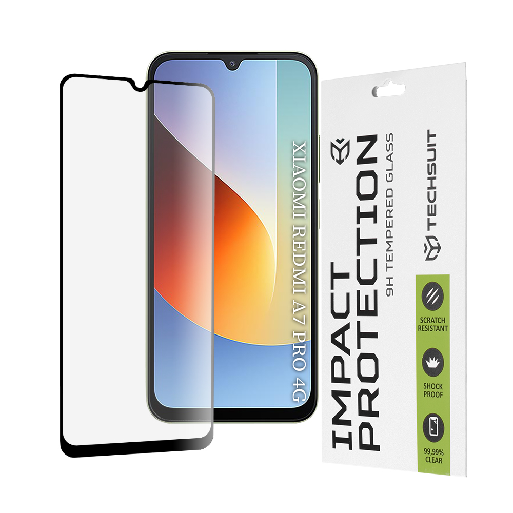 Ochranné tvrzené sklo Techsuit 111D Full Cover Xiaomi Redmi A7 Pro 4G černé