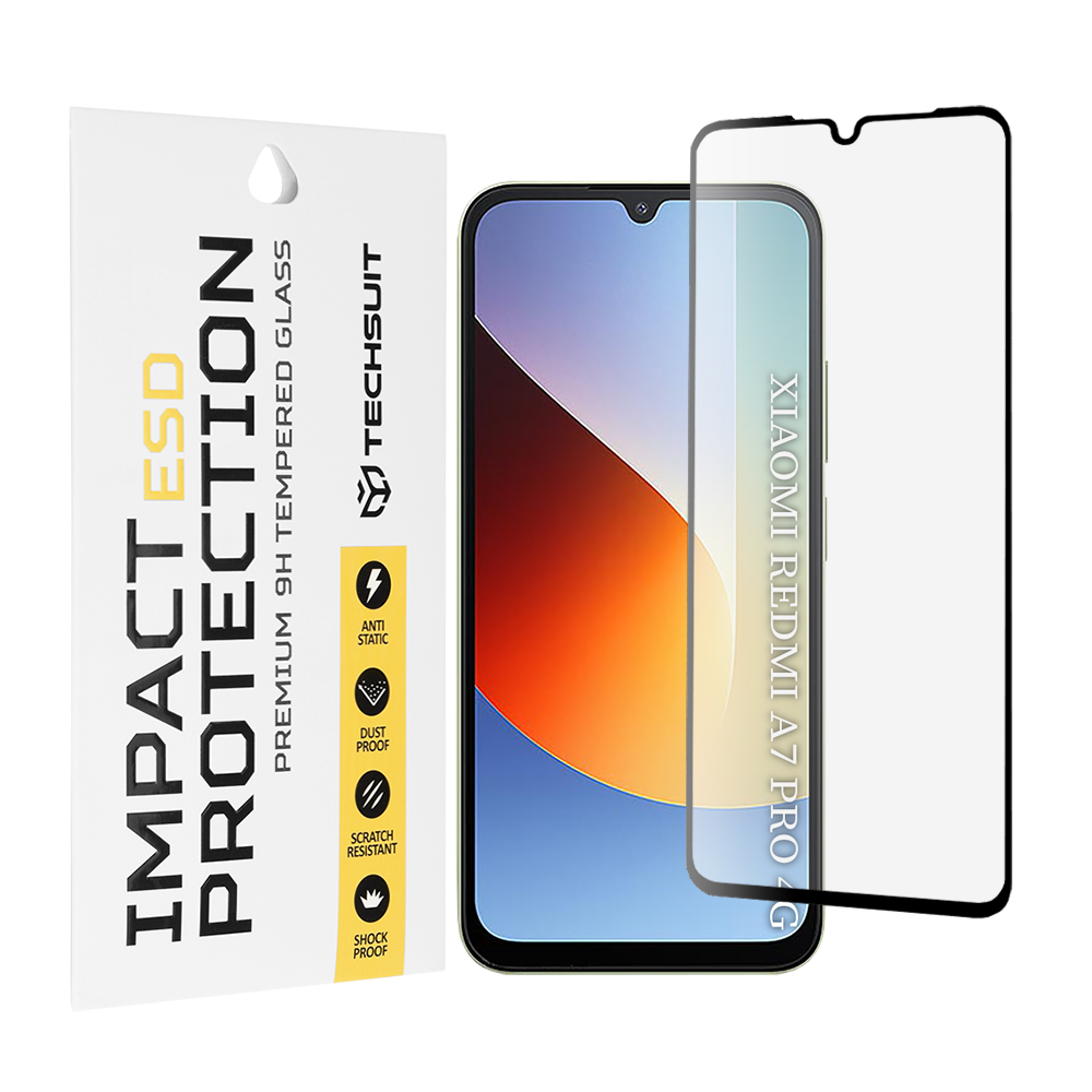 Ochranné sklo Techsuit ESD Glass Xiaomi Redmi A7 Pro 4G černé