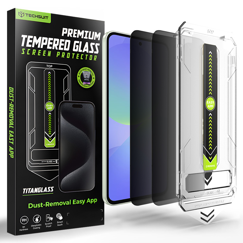 Tvrzené sklo Techsuit TitanGlass CrystalHD Privacy Samsung Galaxy A36 A37 2ks