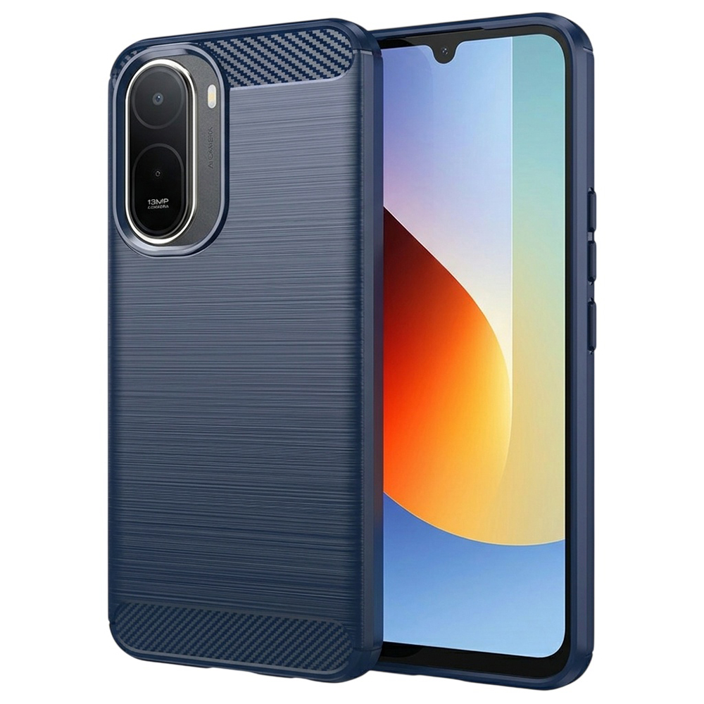 Kryt Techsuit Carbon Silicone Xiaomi Redmi A7 Pro 4G modrý