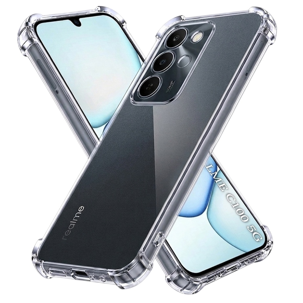 Kryt Techsuit Shockproof Clear Silicone Realme C100 5G průhledný