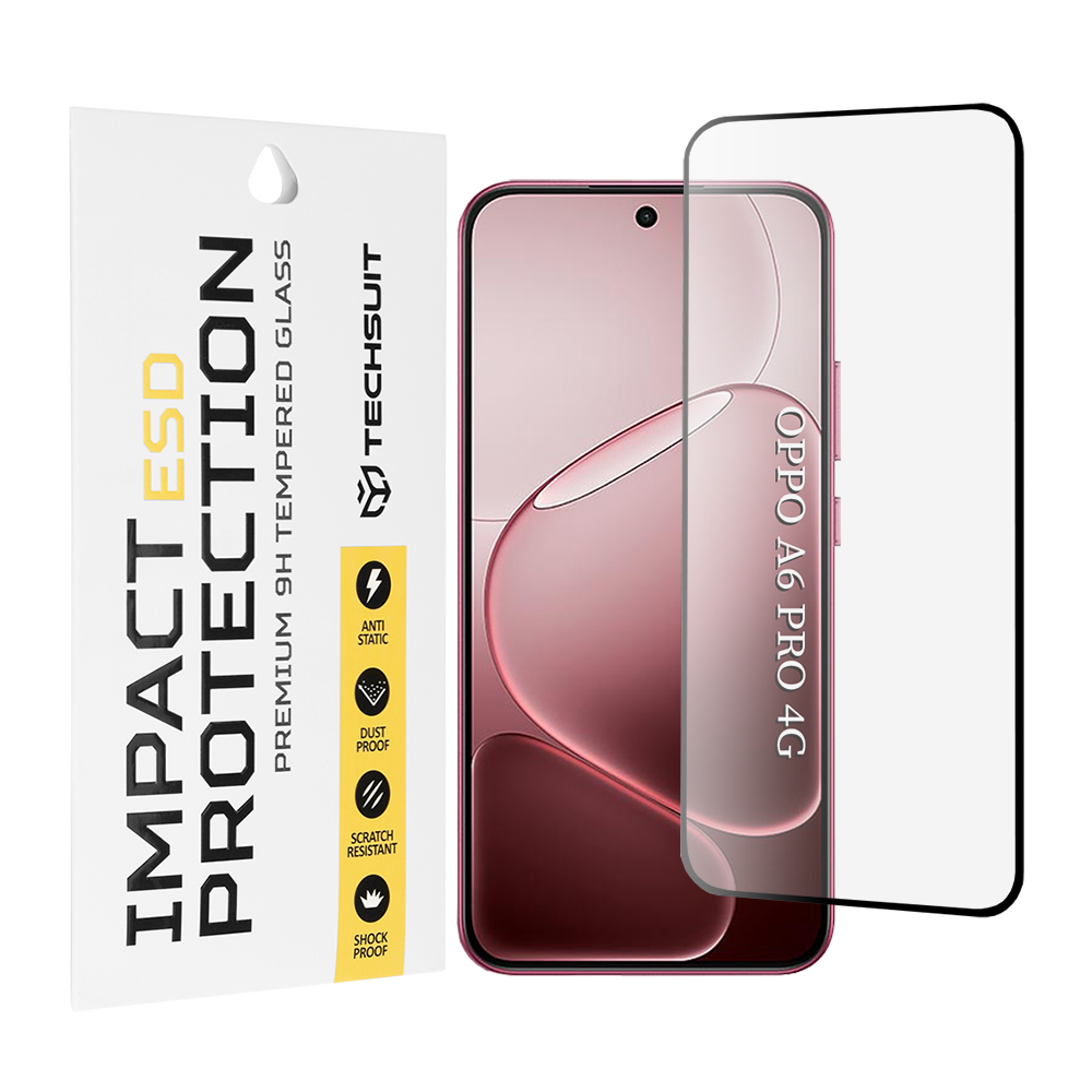 Tvrzené sklo Techsuit ESD Glass Oppo A6 Pro 5G černé