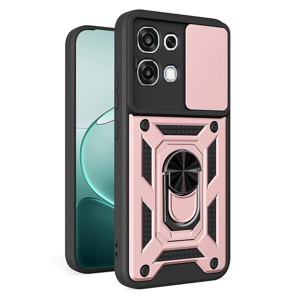 Kryt Techsuit CamShield Series pro Oppo A6 Pro 4G a 5G růžově zlatý
