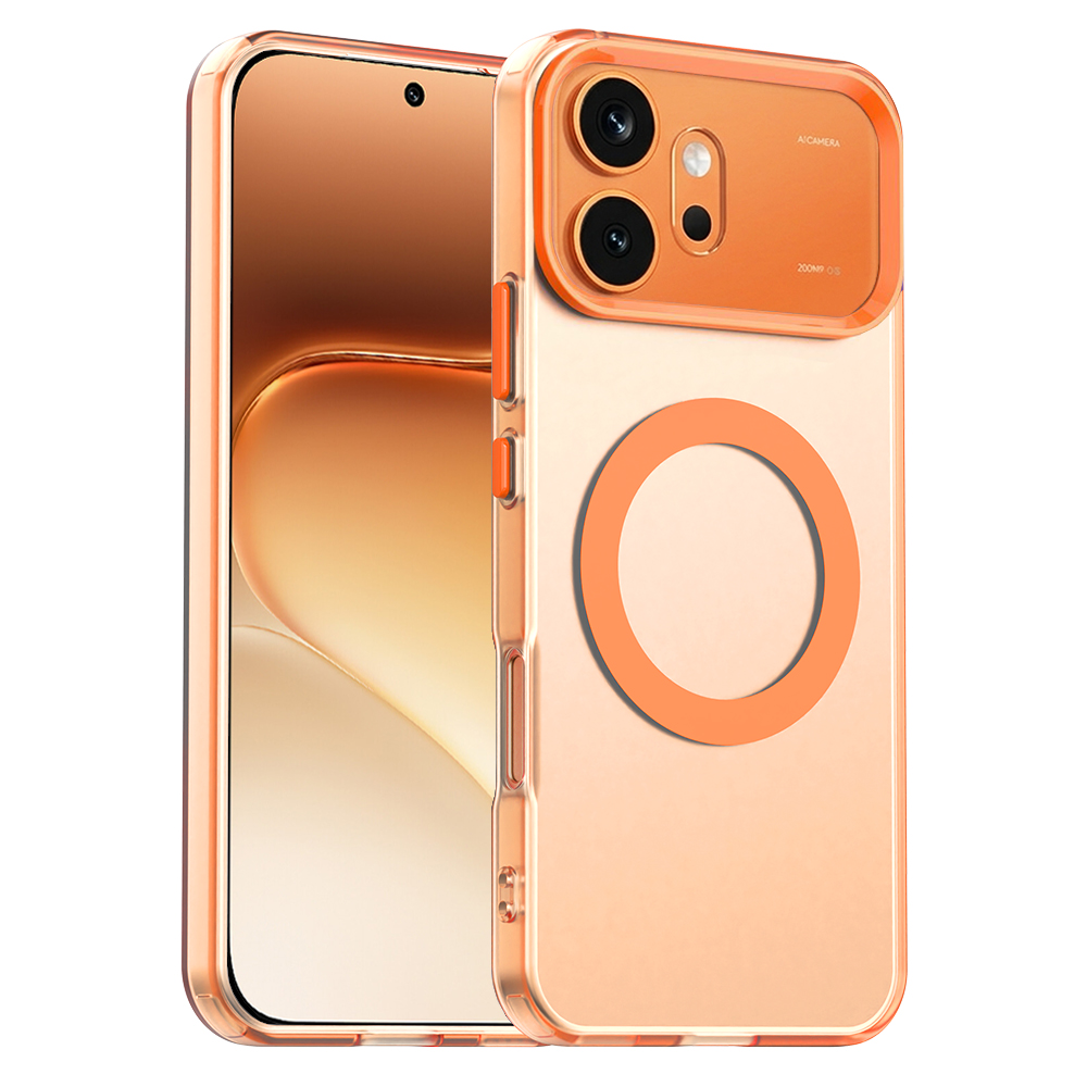 Kryt Techsuit CandyCase MagSafe pro Honor 600 / 600 Pro oranžový