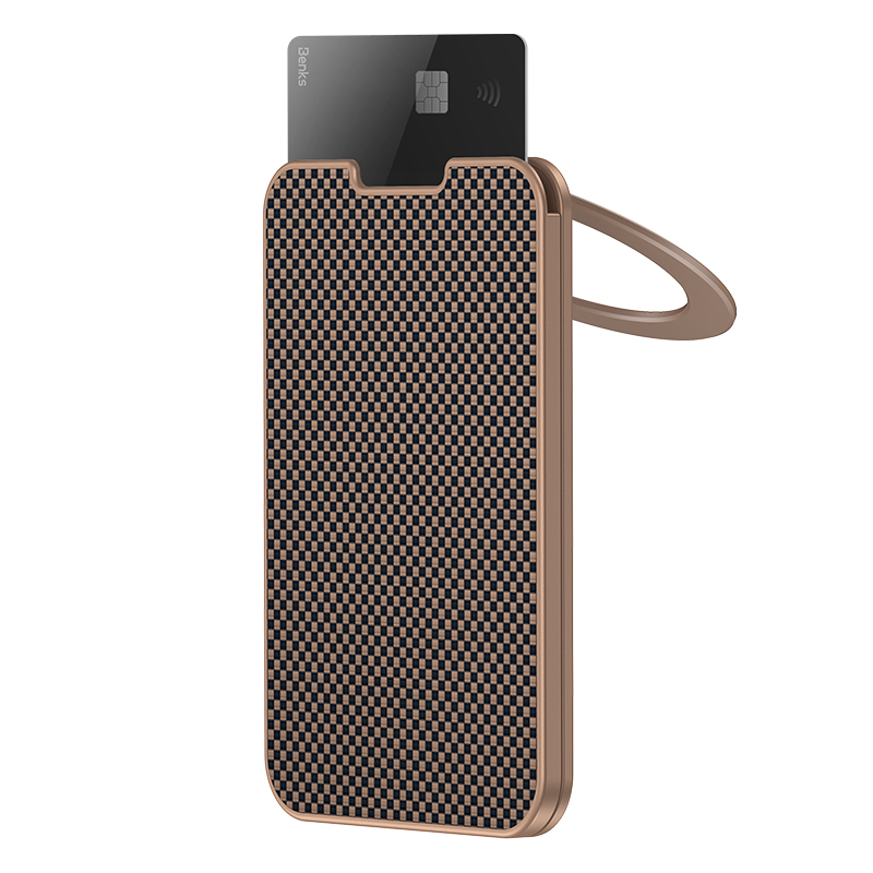 Pouzdro Benks Wallet Magnetic ArmorGo Kevlar Stand zlaté