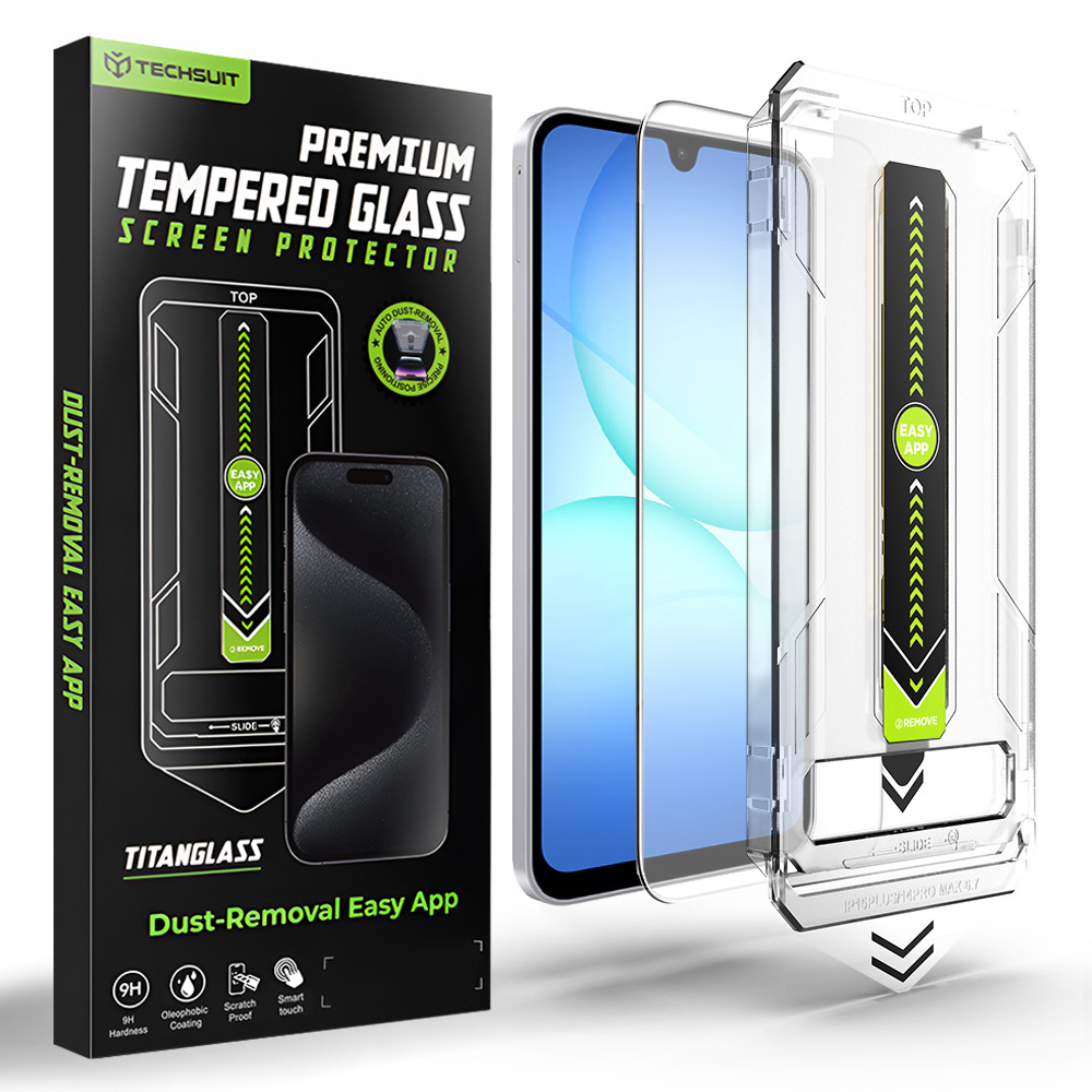 Tvrzené sklo Techsuit TitanGlass CrystalHD pro Samsung Galaxy A16 a A17 čiré