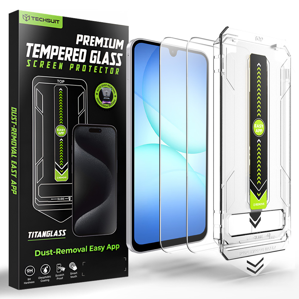 Tvrzené sklo Techsuit TitanGlass CrystalHD pro Samsung Galaxy A16 a A17 čiré