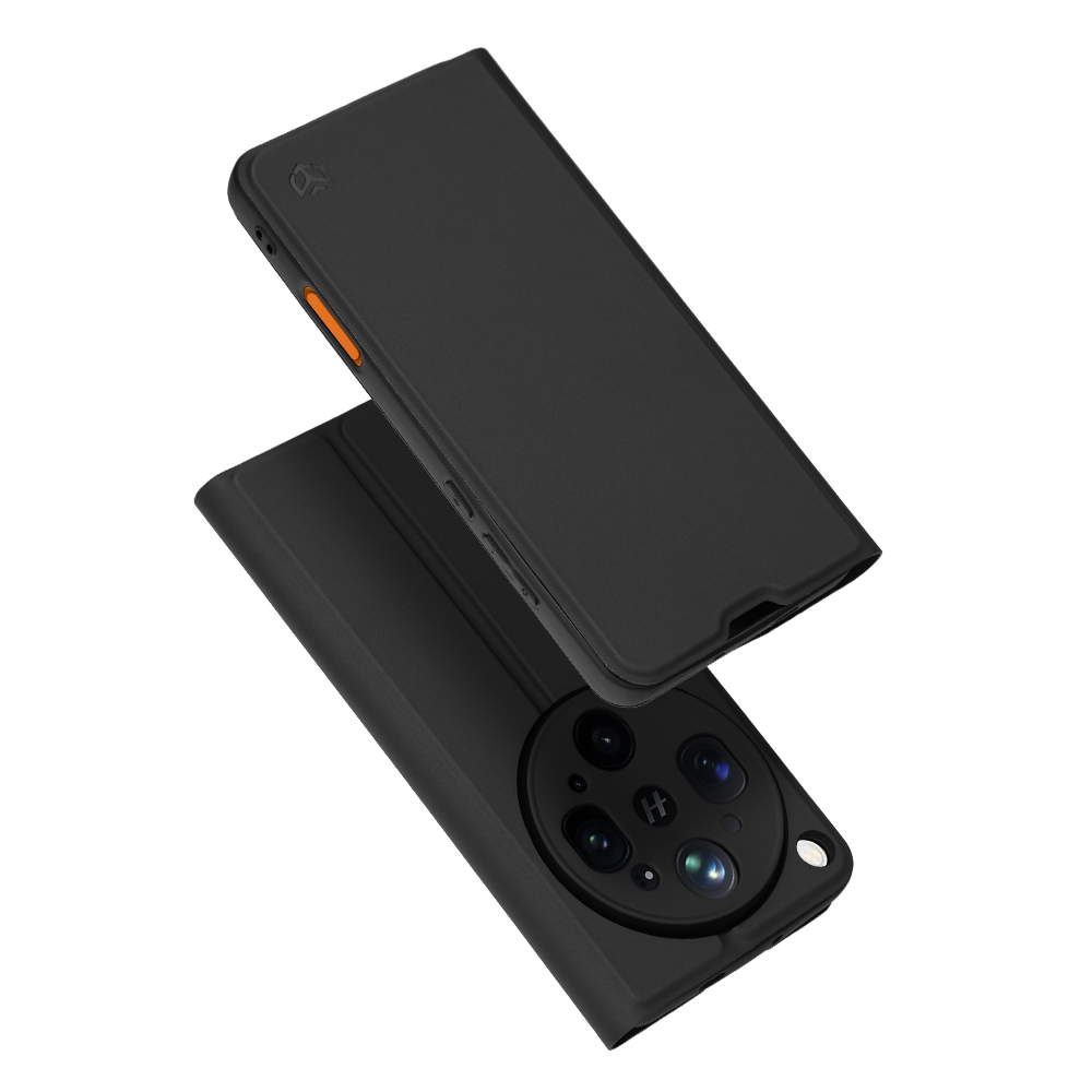 Flipové pouzdro Techsuit Magskin Book pro Oppo Find X9 Ultra černé