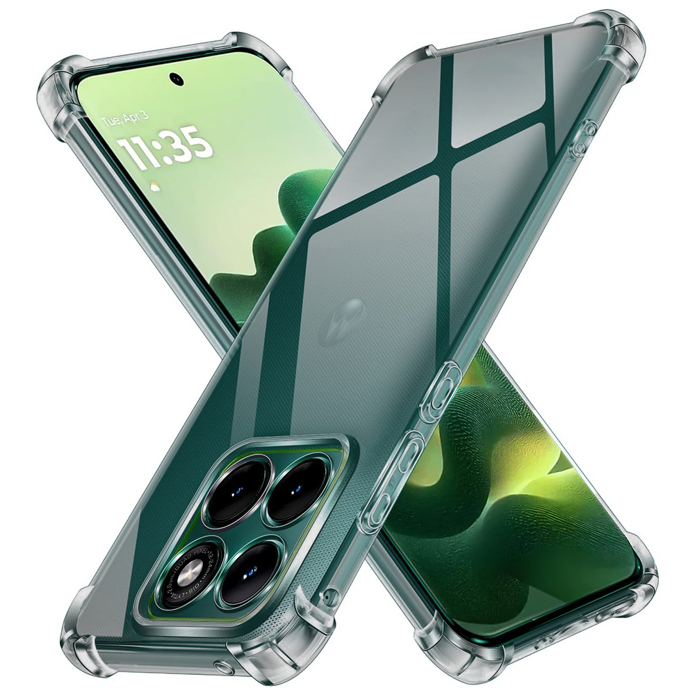 Silikonový kryt Techsuit Shockproof pro Motorola Edge 70 Fusion kouřově černý