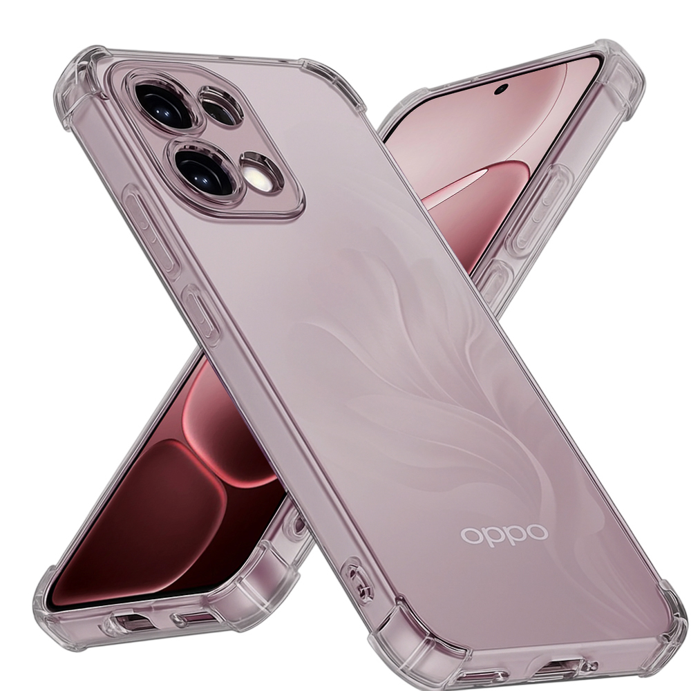 Silikonový kryt Techsuit Shockproof pro Oppo A6 Pro kouřově černý