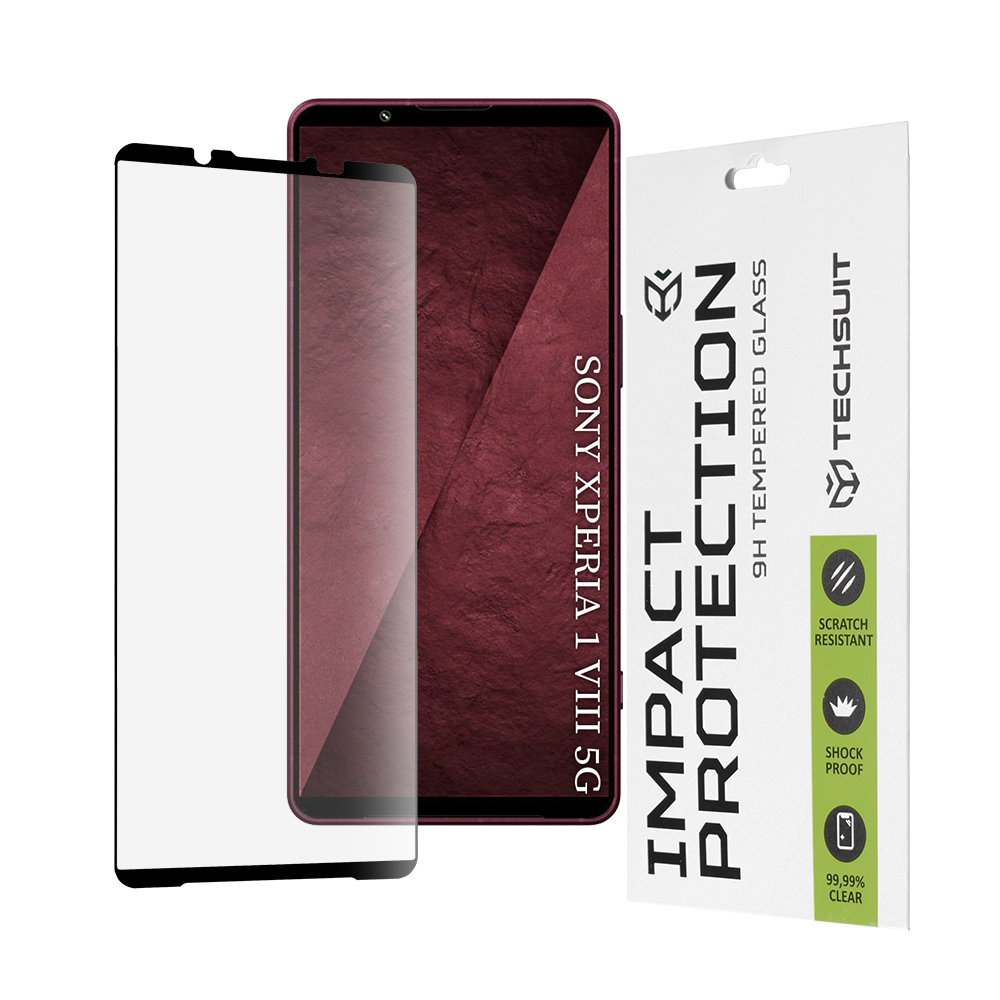 Tvrzené sklo Techsuit 111D Full Cover pro Sony Xperia 1 VIII černé