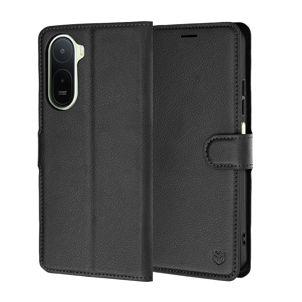 Kožené pouzdro Techsuit Leather Folio pro Xiaomi Redmi A7 Pro 4G černé