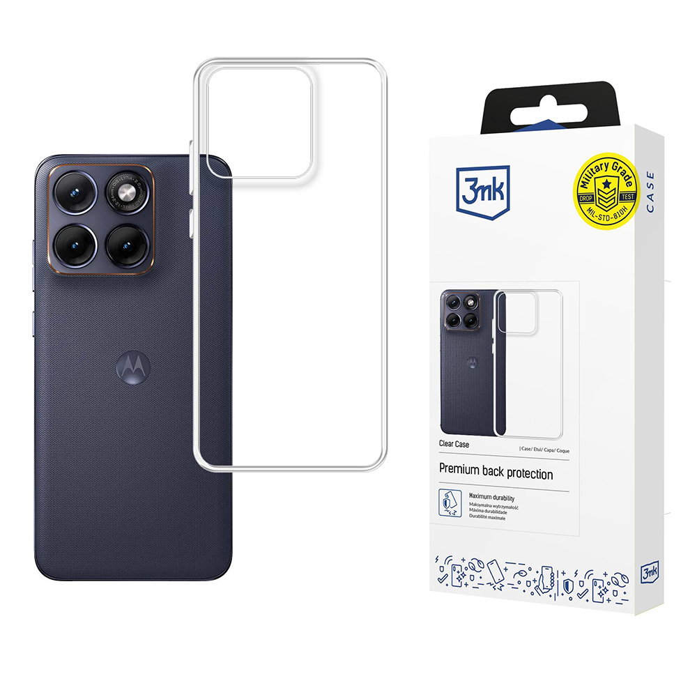 Kryt na mobil 3mk Clear Case Motorola Edge 70 Fusion transparentní