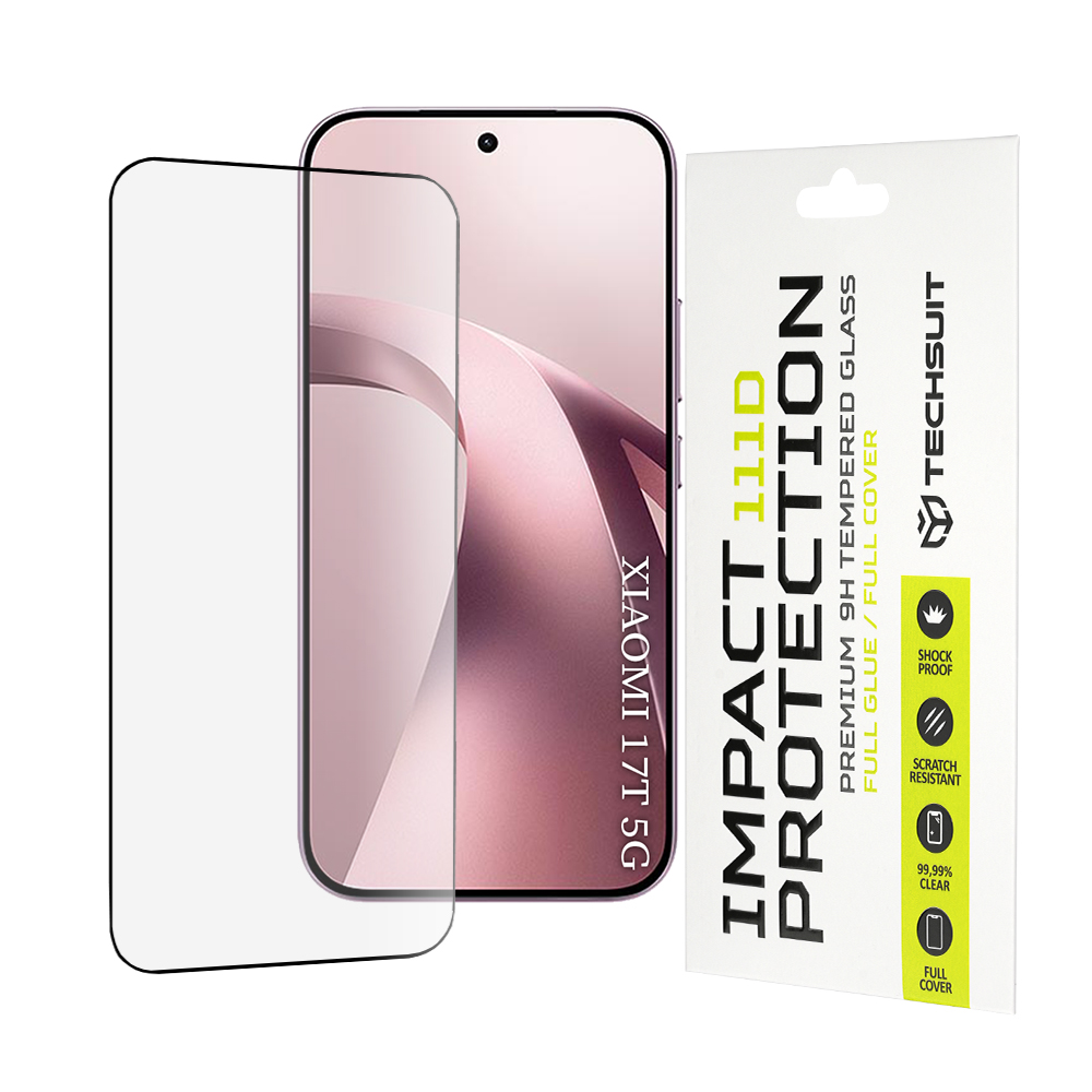 Tvrzené sklo Techsuit 111D Full Cover Xiaomi 17T černé