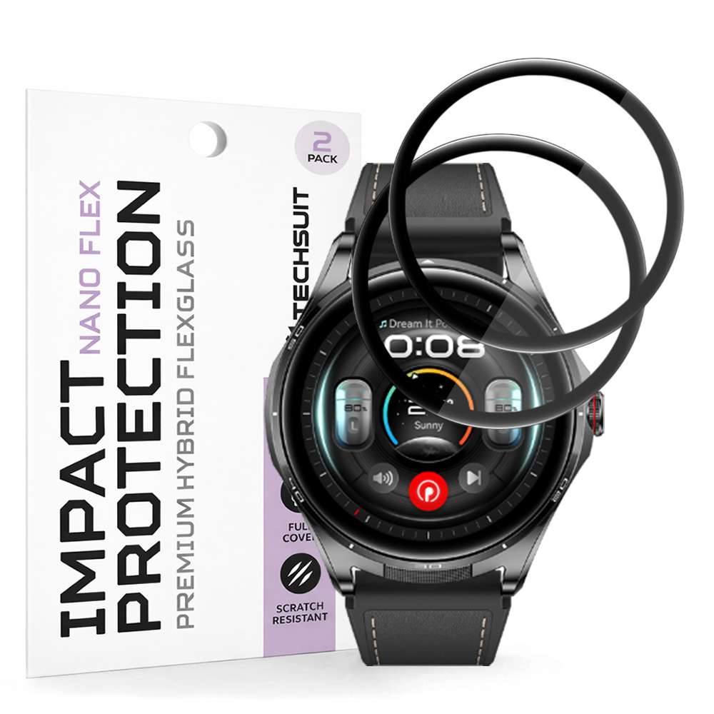 Ochranná fólie Techsuit Nano Flex Huawei Watch Buds 2 černá
