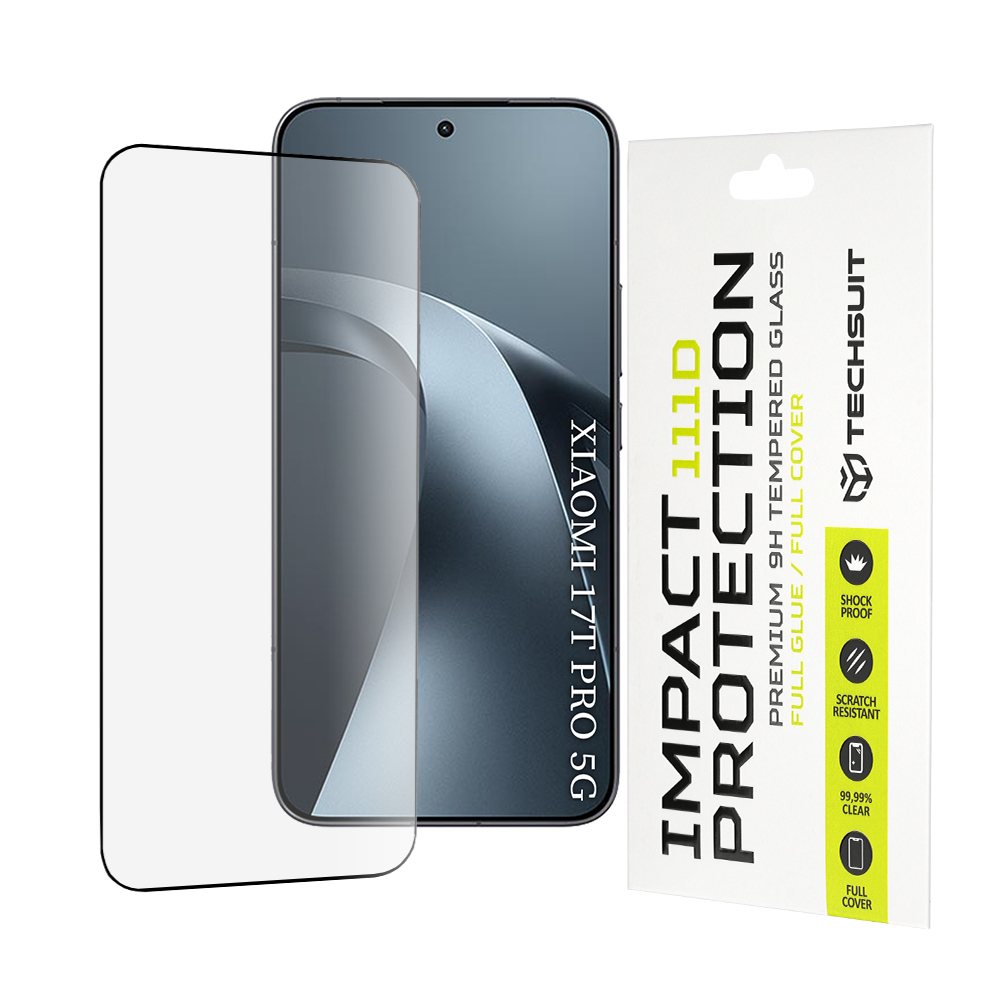 Tvrzené sklo Techsuit 111D Full Cover Xiaomi 17T Pro černé