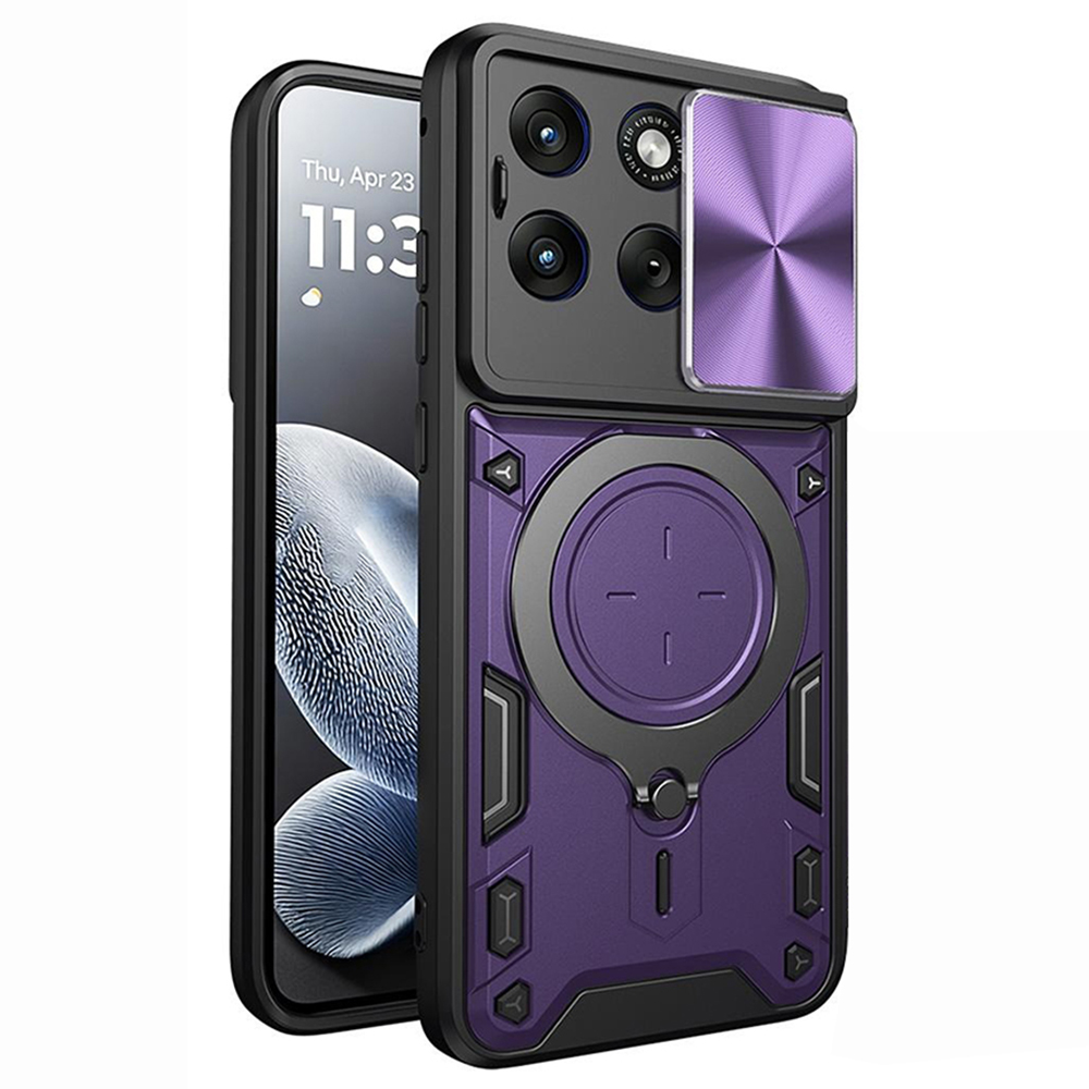 Kryt na mobil Techsuit CamGuard Pro Motorola Edge 70 Fusion fialový