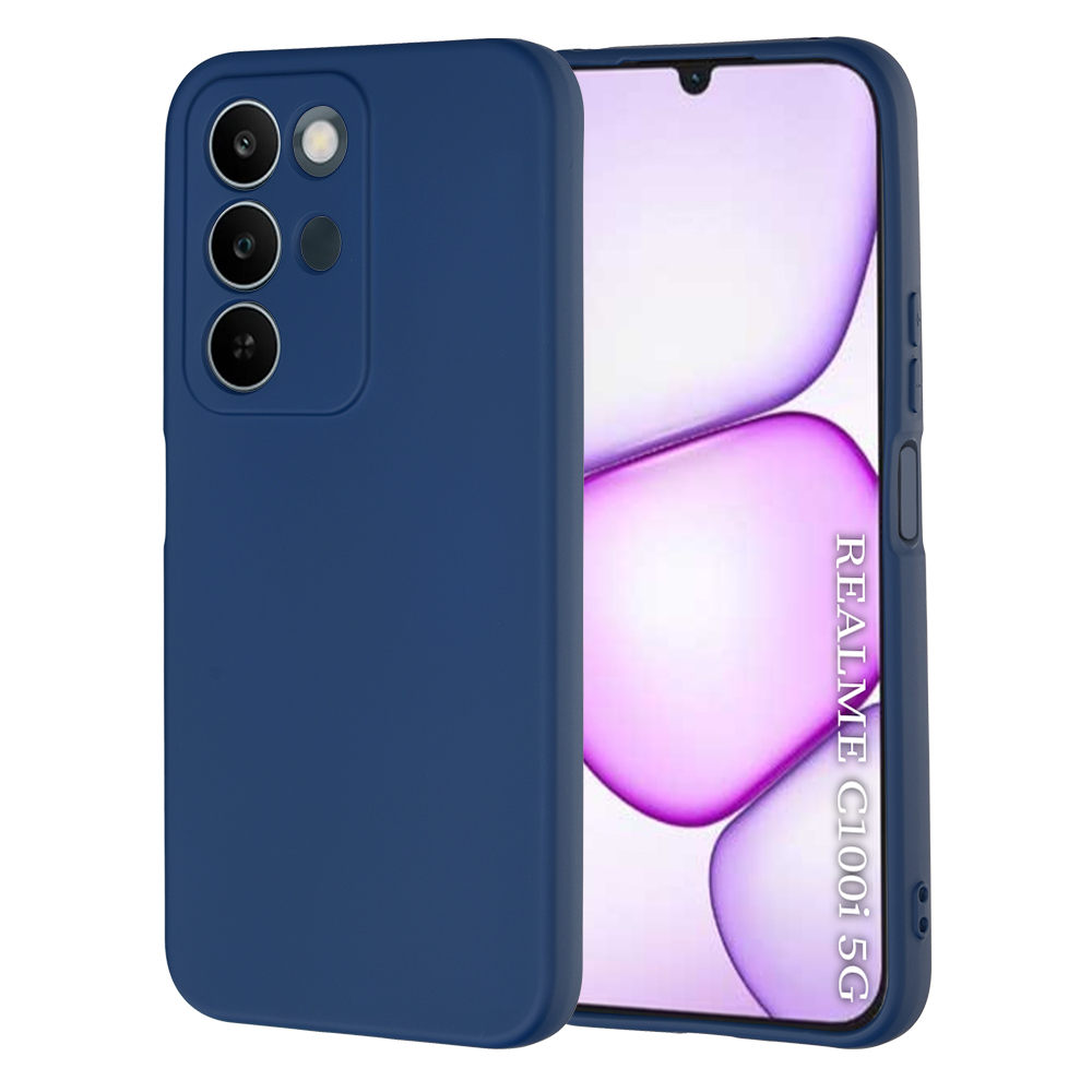 Kryt na mobil Techsuit SoftFlex Realme C100 5G tmavě modrý