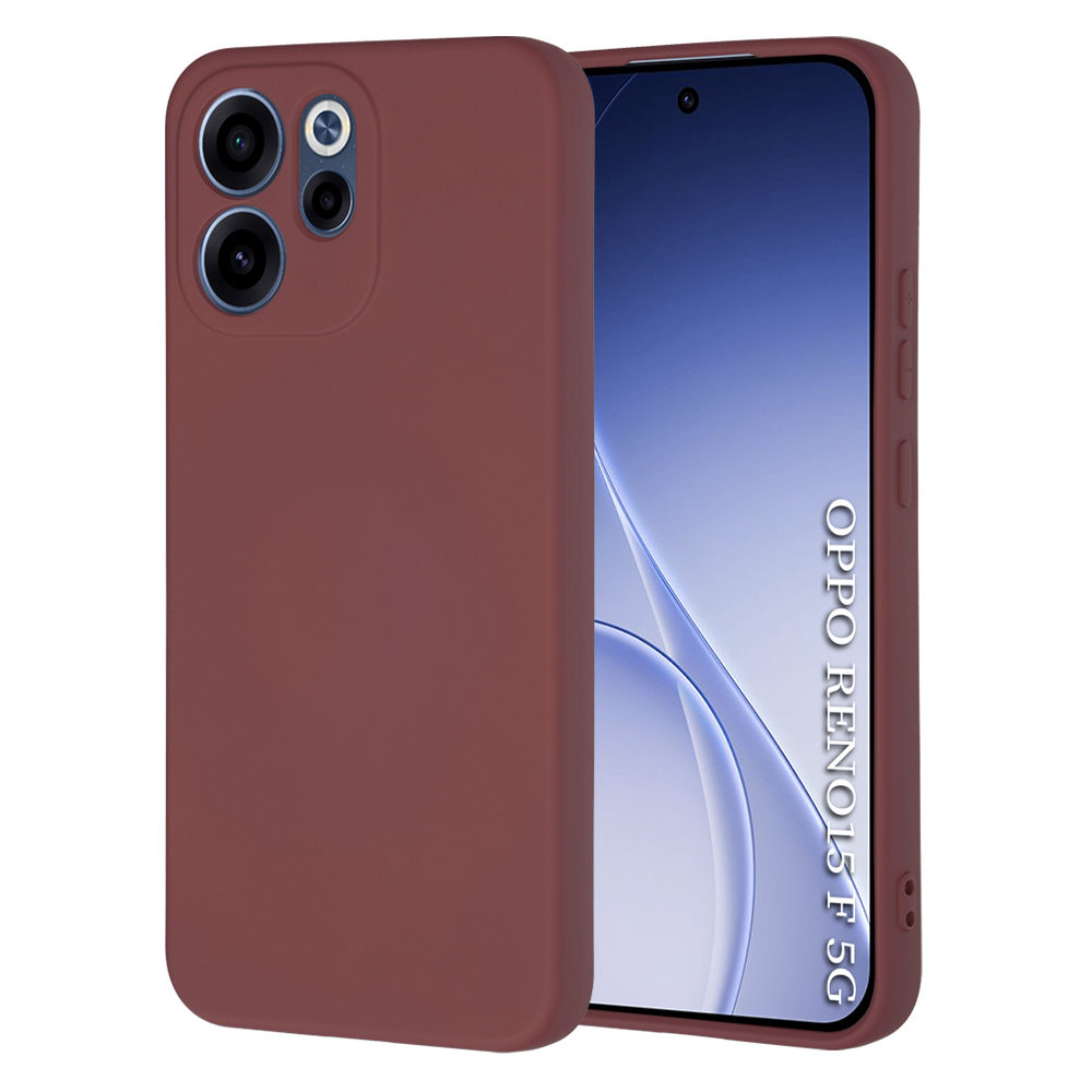 Kryt na mobil Techsuit SoftFlex Oppo Reno15 F a FS 5G švestkově červený