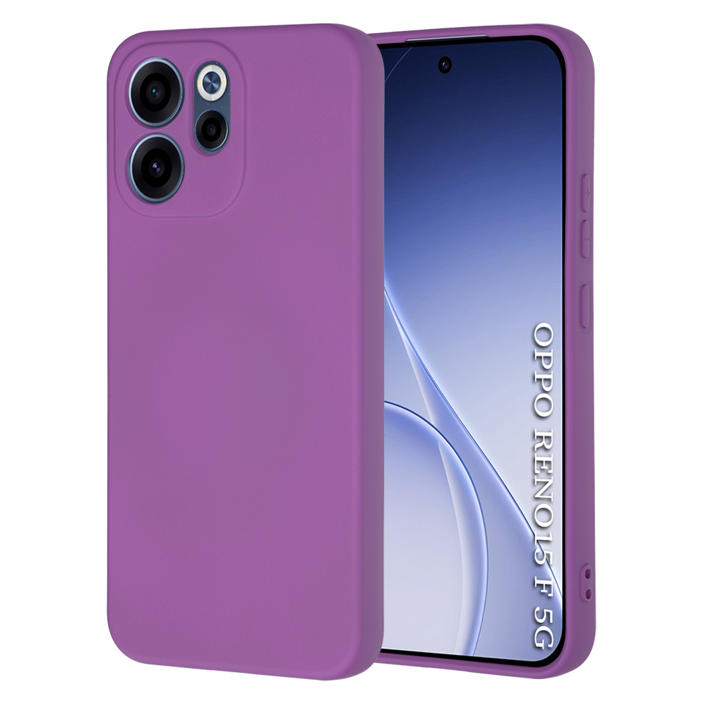 Kryt na mobil Techsuit SoftFlex Oppo Reno15 F a FS 5G fialový