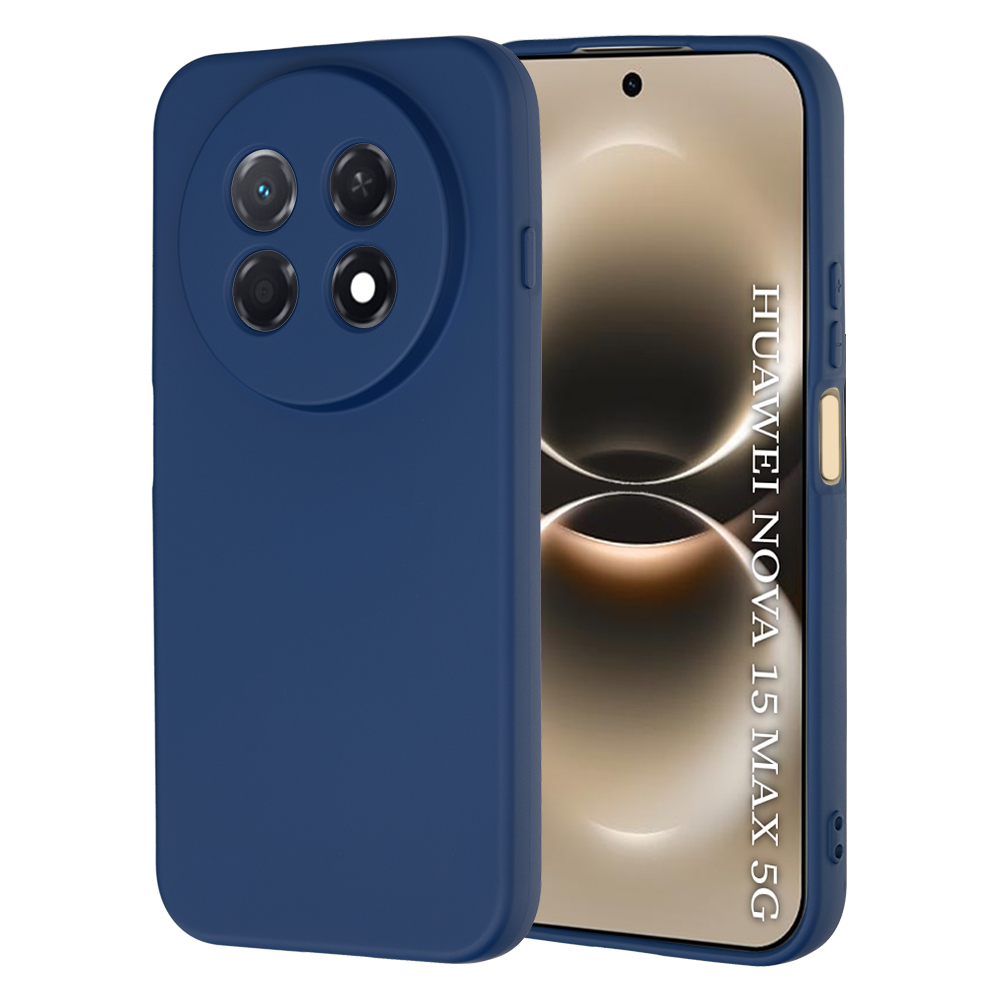 Silikonový kryt Techsuit SoftFlex pro Huawei nova 15 Max tmavě modrý