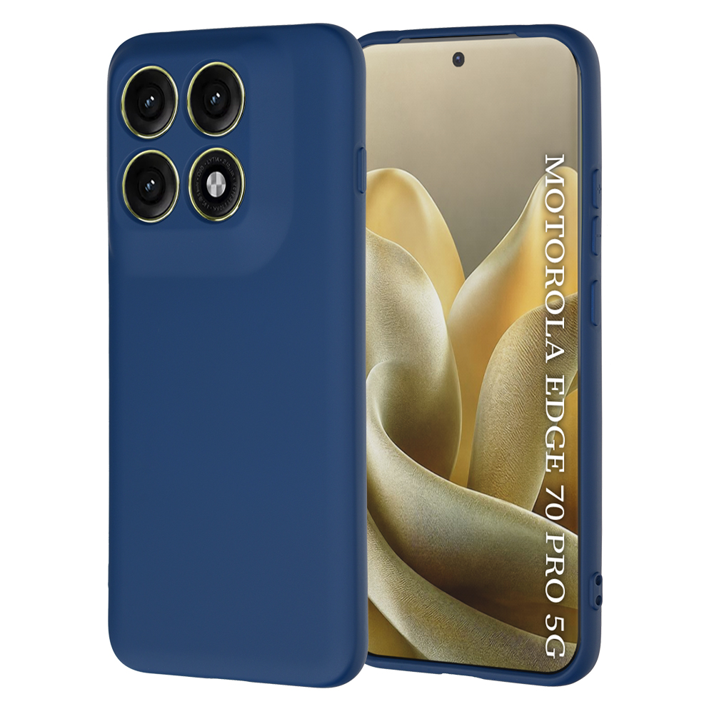 Silikonový kryt Techsuit SoftFlex pro Motorola Edge 70 Pro tmavě modrý